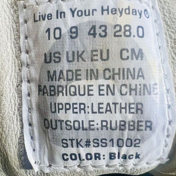 Heyday Footwear High Top Trainer Bodybuilding Weightlifting Men’s 10 Black Shoes - Picture 7 of 7